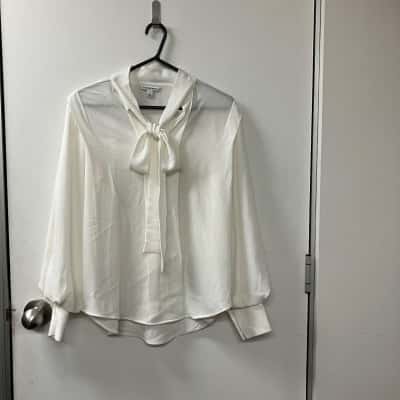 Country Road Womens  Size 10 Long Sleeve Top Beige 