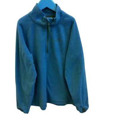 Kathmandu Boys Size 12yo Quarter Zip Polartec Fleece Jumper Blue