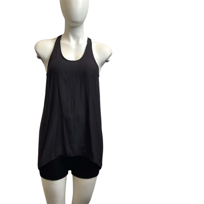 Saba Womens  Size 8 Scoop Neck Tank Black