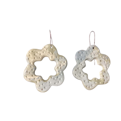  Ceramic Earrings Blue 