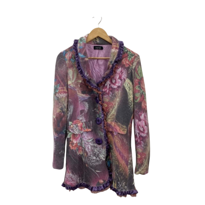 Rene Womens  Size S Winter Coat Multicoloured / Purple 