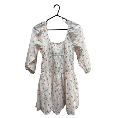 Cotton On Womens Size 12 Mini Dress Floral / White 