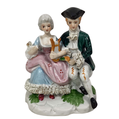Baroque Rococo stlyle.Handpainted  Couple in love. 
