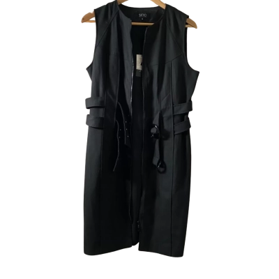  Womens  Size 14 Midi Dress Black  