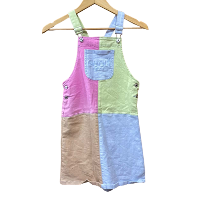 Seed Heritage Kids Colourful Denim Pinafore Size 10