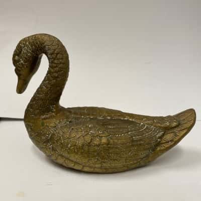 Bronze Duck Figurine