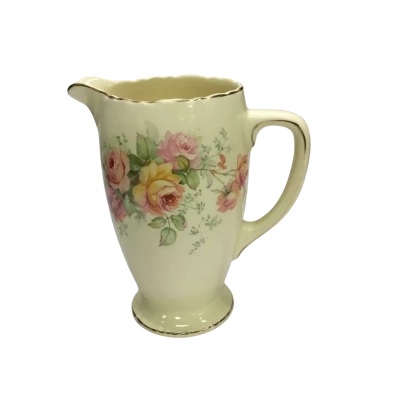 Vintage Royal Staffordshire Pottery Honeyglaze ‘Floral Dance’ Cream-coloured Jug - Circa 1930s