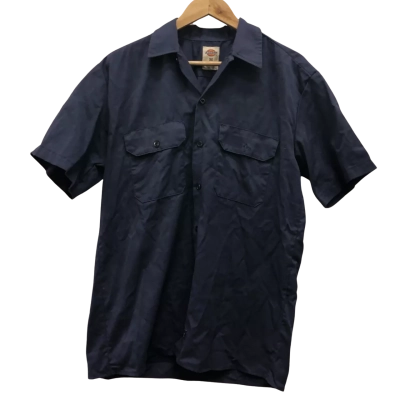 Dickies Mens  Size M Short Sleeve Shirt Navy Blue 