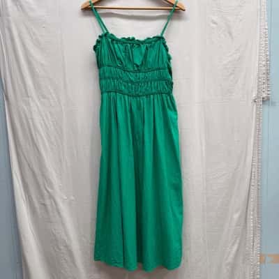 PEARL & SEA Maxi Green Dress Size 12