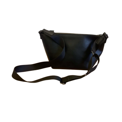 ELK Women's Recycled Leather Cross Body Bag Black  