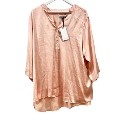  BNWT Carolina Tuscany Mid Sleeve Blush Top Size XXL RRP $139.95