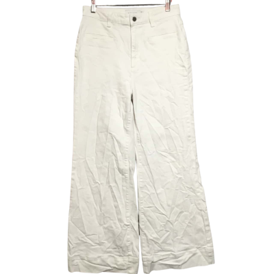 Witchery Women's  Size 10 High-Waisted Wide Leg White Jeans