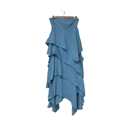 Free People Early Dusk BNWT  Size M Strapless Dress Blue 