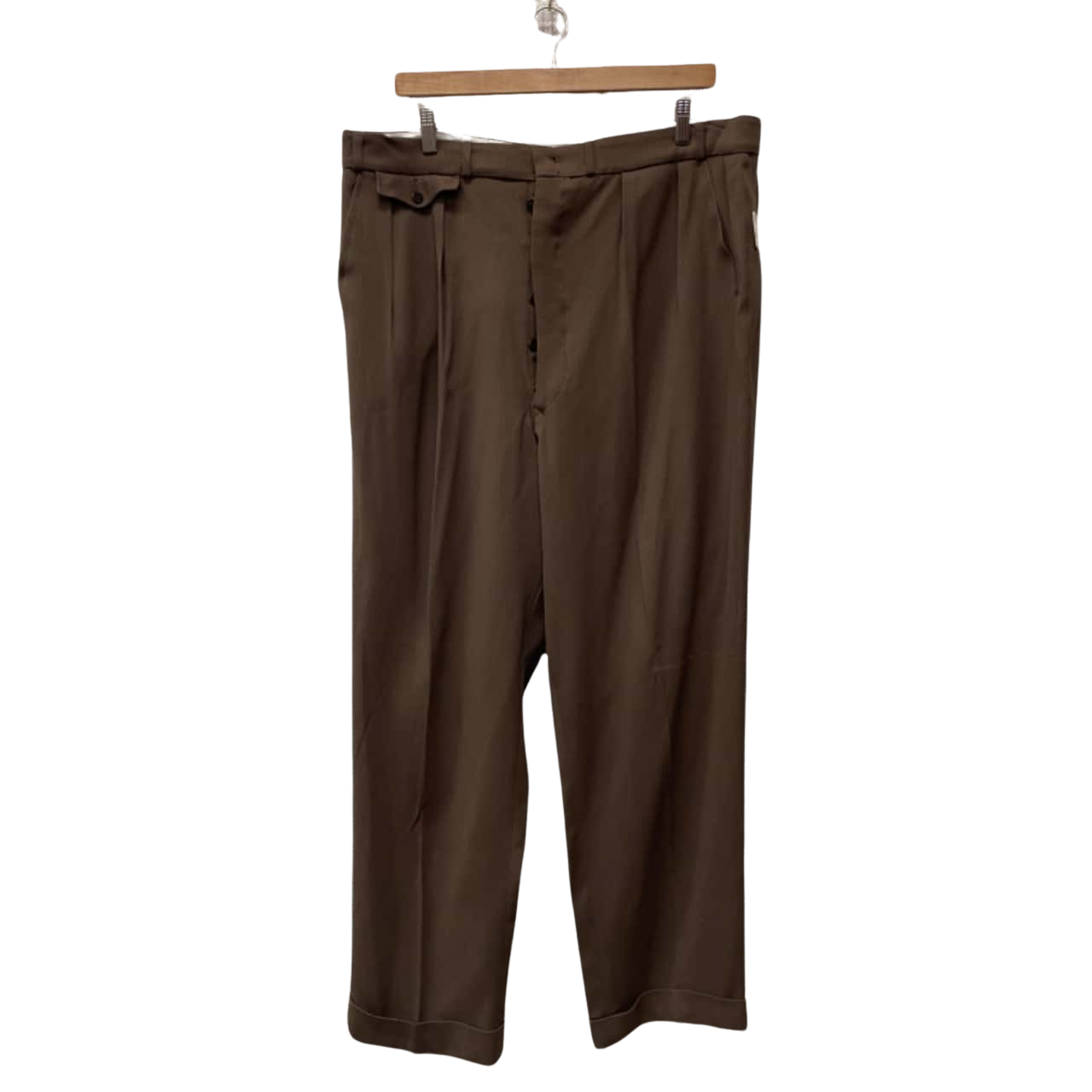 David Fletcher Vintage Mens Size 40 / 7 / XXL Straight Leg Pants Brown (s)