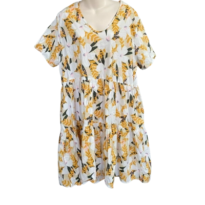 Slate the Label Tiered Midi-length Dress Size 3XL Floral Print