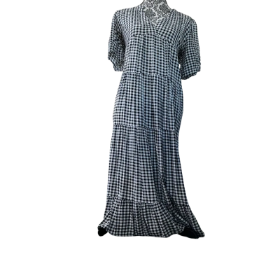 Hourglass Womens  Size 12 Casual Dress / Maxi Dress Black  / checkered black & white  