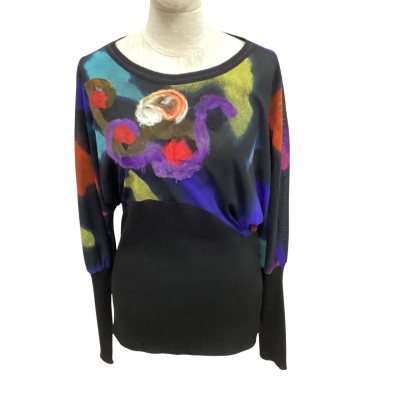 Didier Parakian Womens  Size 10 Black  / Pattern 