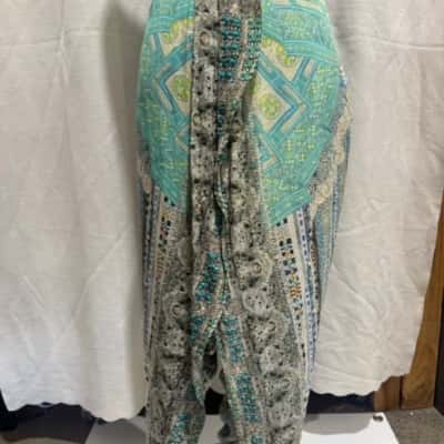 Camilla Womens  Size 3 Flared Pants Blue / Green / White 