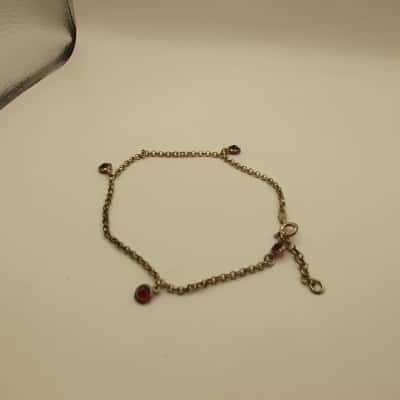  Womens Bracelet Red / Silver 
