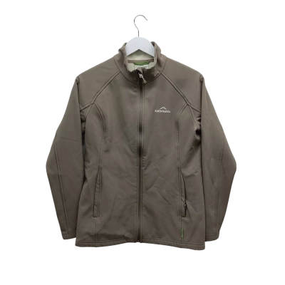 Kathmandu Grey Softshell Fleece Lined Jacket Size 10 Like-New
