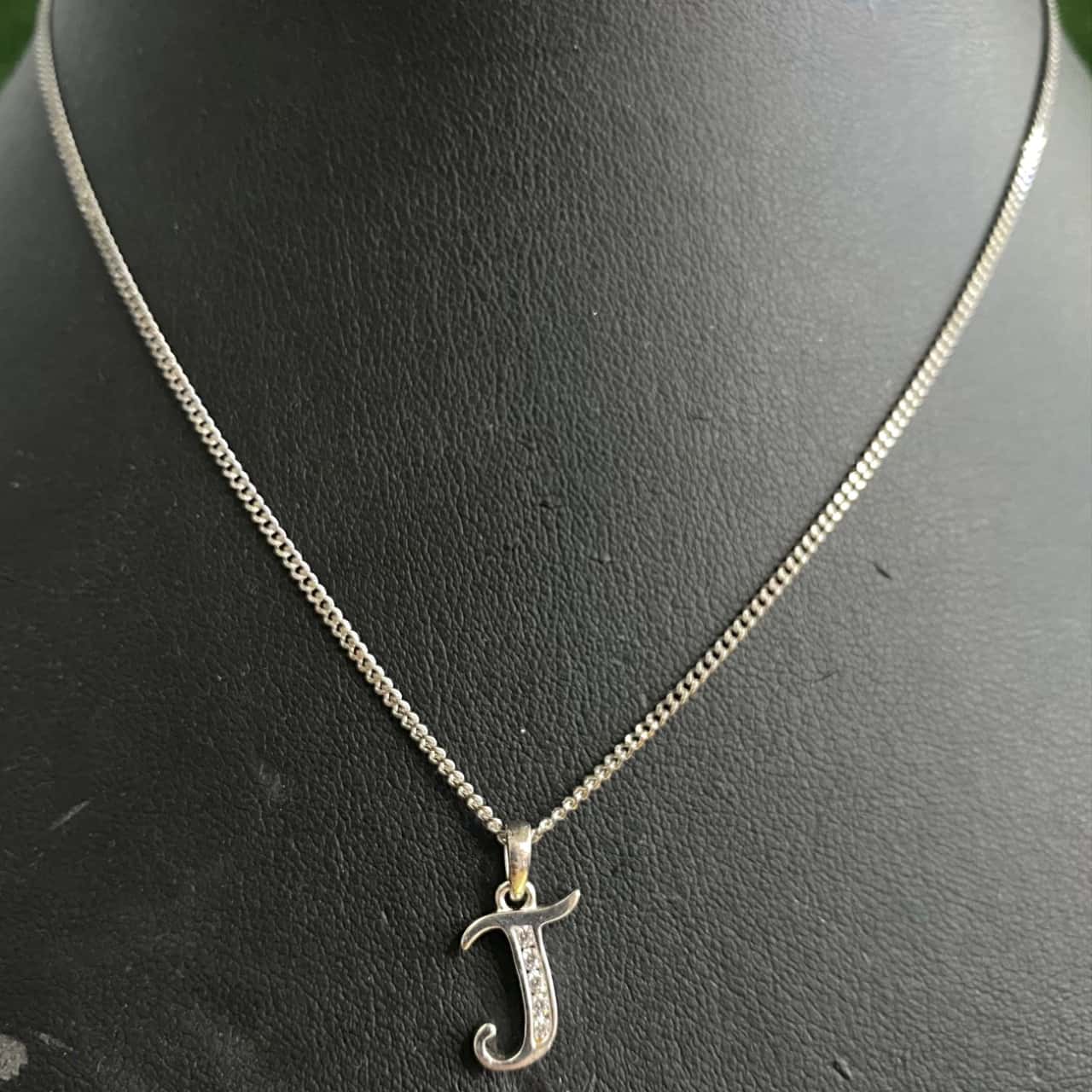 JV Monogram Pendant 'D' SILVER
