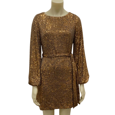 Portmans Womens  Size 8 Cocktail Dress / Party Dress Gold 