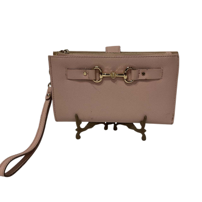 ANNE KLEIN - Wristlet Purse, Dusty pink with Gold Hardware