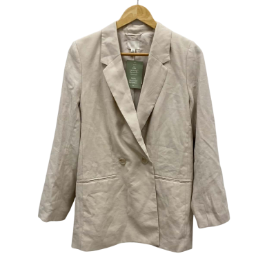 H&M Women's Size XS Blazer Beige RRP$50