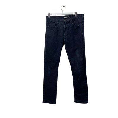 Trenery Mens  Size 32 Straight Leg Pants Blue - 98% Cotton