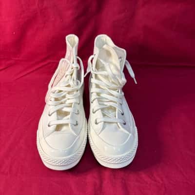 Converse High Top Patchwork Sneakers White Women's  Size EUR 39 / UK 6 /US  8 