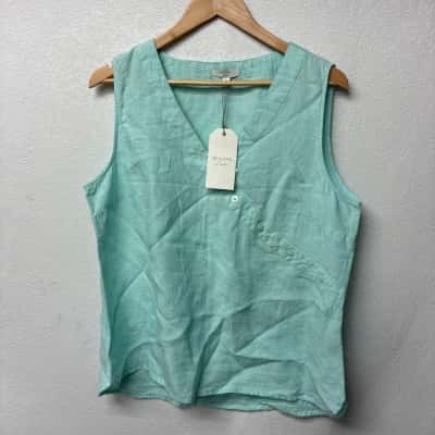 W. Lane Womens Size 14 Sleeveless Top Blue BNWT 