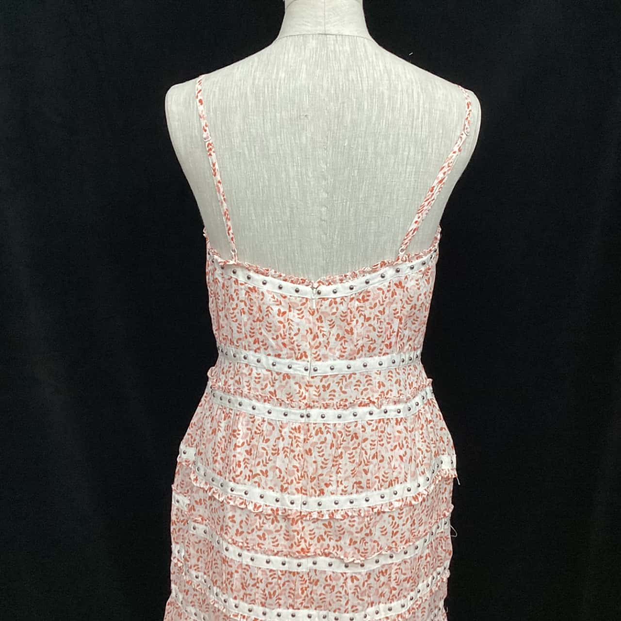 Stevie May Womens Size M Midi Dress Brown / Floral / Pink (s)