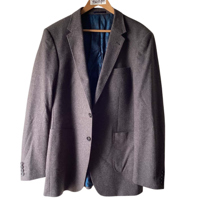 M&S Mens  Size 42 / L wool blend Suit Jacket Grey 