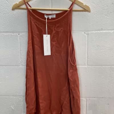 White Closet Womens  Size 18 Singlet Top Brown 