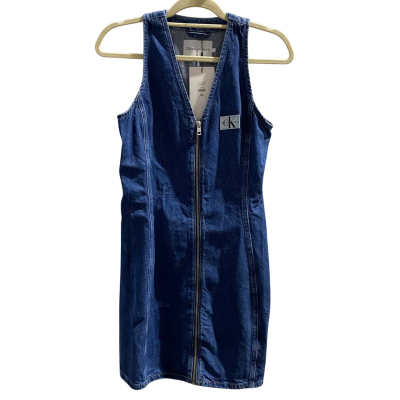 Calvin Klein Jeans Womens  Size S Denim Dress Blue 