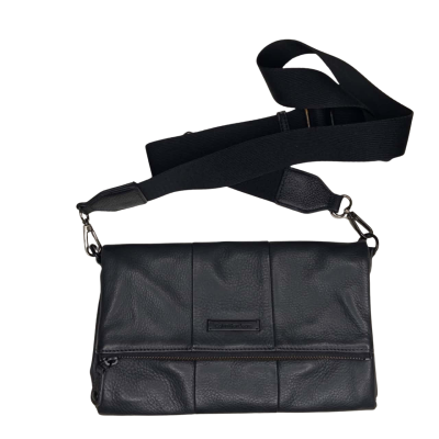 Calvin Klein Jeans Black Leather Cross Body Bag 