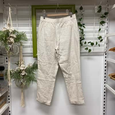  Fine Day Brand New With Tags Womens  Size S Straight Leg Pants Natural 