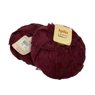 2 x balls of Katia Cuore 51% Mohair 49% Acrylic 
