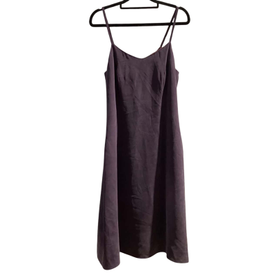 Tatters Monbulk Womens  Size APPROX  10 / 12  LABLE IS REMOVED WAIST SIZE 88 - 90 cm  SILK Bodycon Dress / Shoestring Strap Dress Purple 