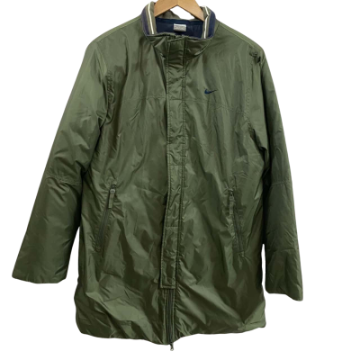 Nike Mens  Size L Parka Jacket Olive Green 