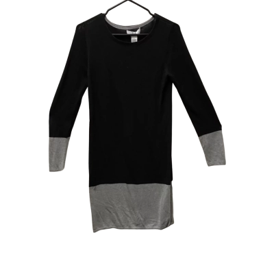 Magaschoni Cashmere Blend Dress Womens  Size S Black  / Grey 