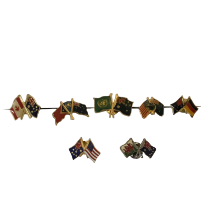 Assorted Flag Pins x 7