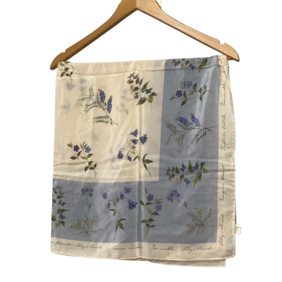 Laura Ashley One Size Blue / Off White Floral Scarf