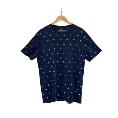 Scotch & Soda Mens  Size XL Short Sleeve T-shirt Navy Blue 
