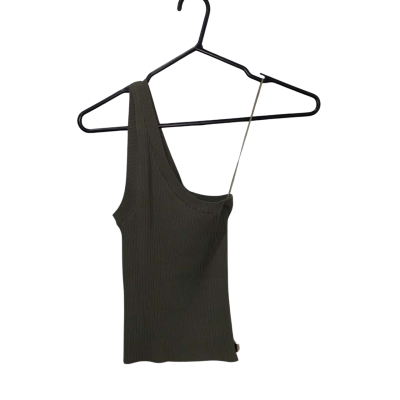 Sass & Bide Khaki Green One Sholder Stretchy Top Size M