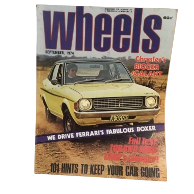 Vintage Wheels September 1974 Magazine