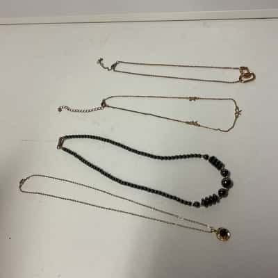 Assorted Womens Necklaces Gold / Grey tones
