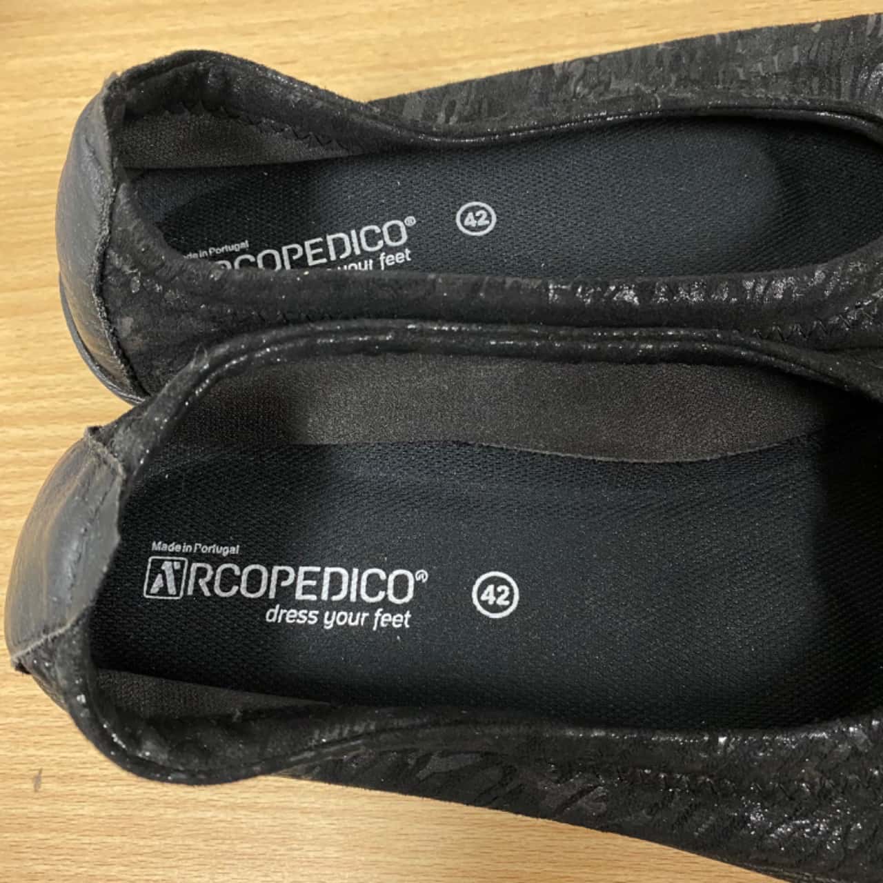 Arcopedico LS 1151 Scarpe Donna In Tessuto Nero, Con Plantare Imbottito Birkenstock, Taglia 46 EU