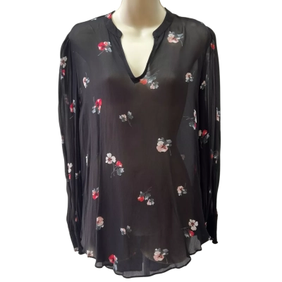 Witchery Womens Size 8 Black Blouse 