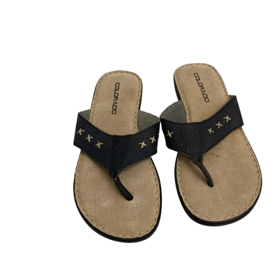 Colorado Chyler Black Sandal.  Size 8 